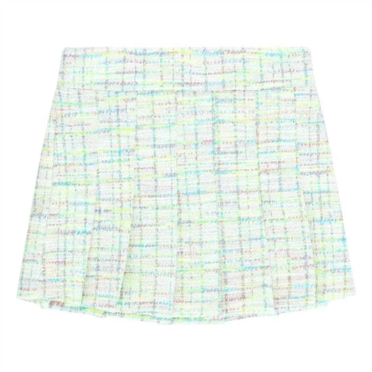 Tennisrock aus Tweed für Mädchen