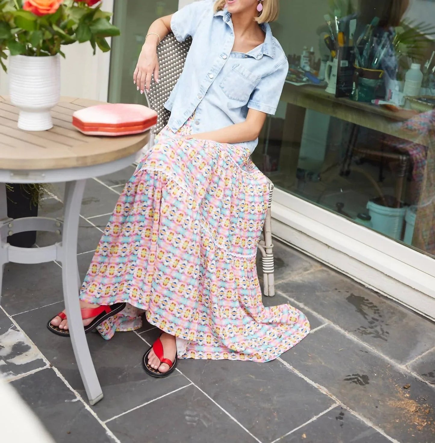 Triple Tiered Maxi Skirt