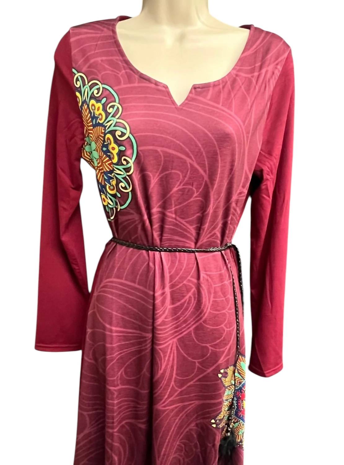 Damen-Jerseykleid mit Gürtel „Beauty“