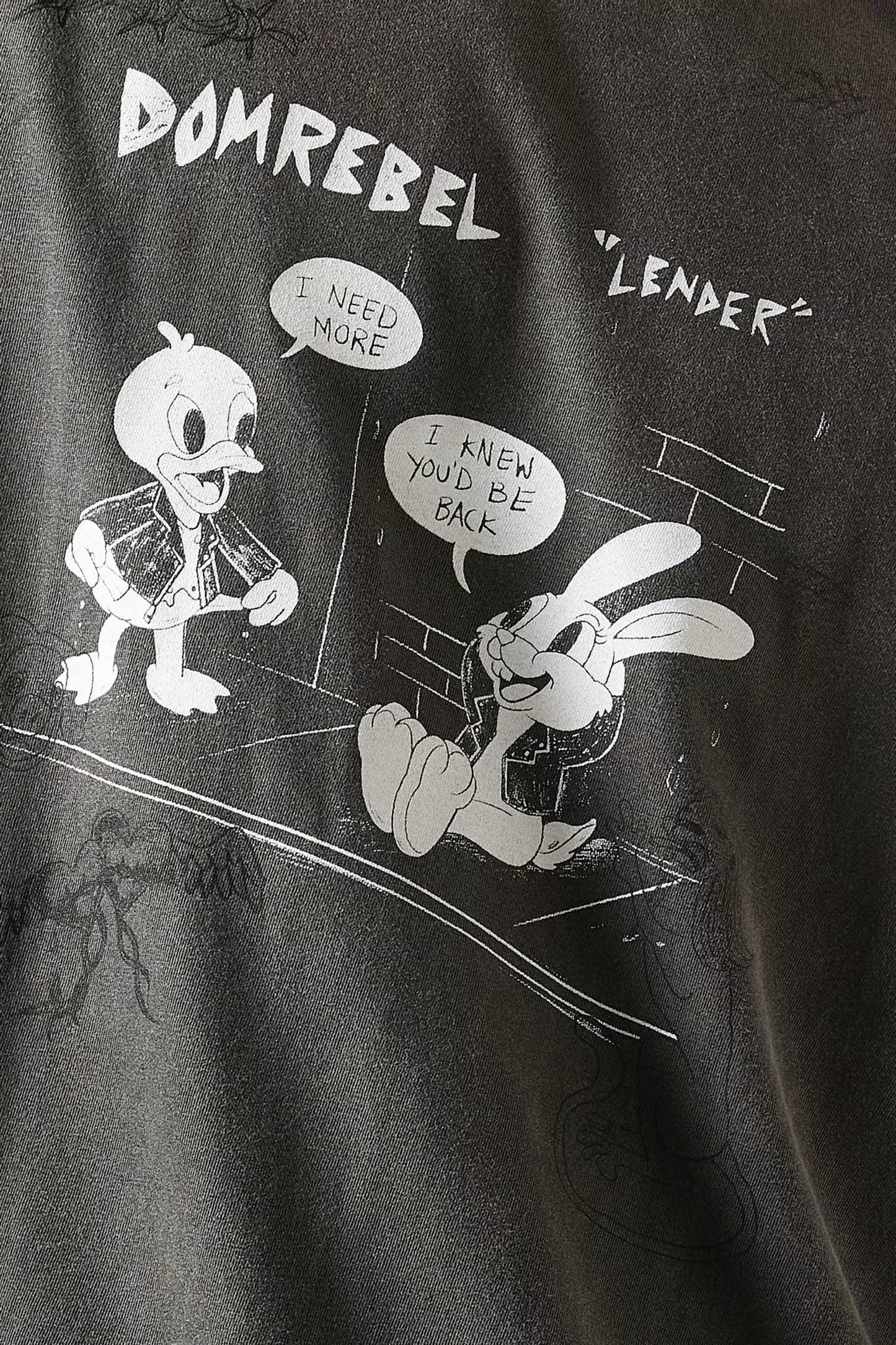 Lender Grafik-Baumwoll-T-Shirt