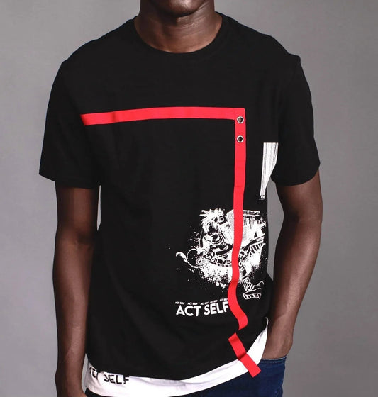 Act Self Black Short Sleeve T-shirt