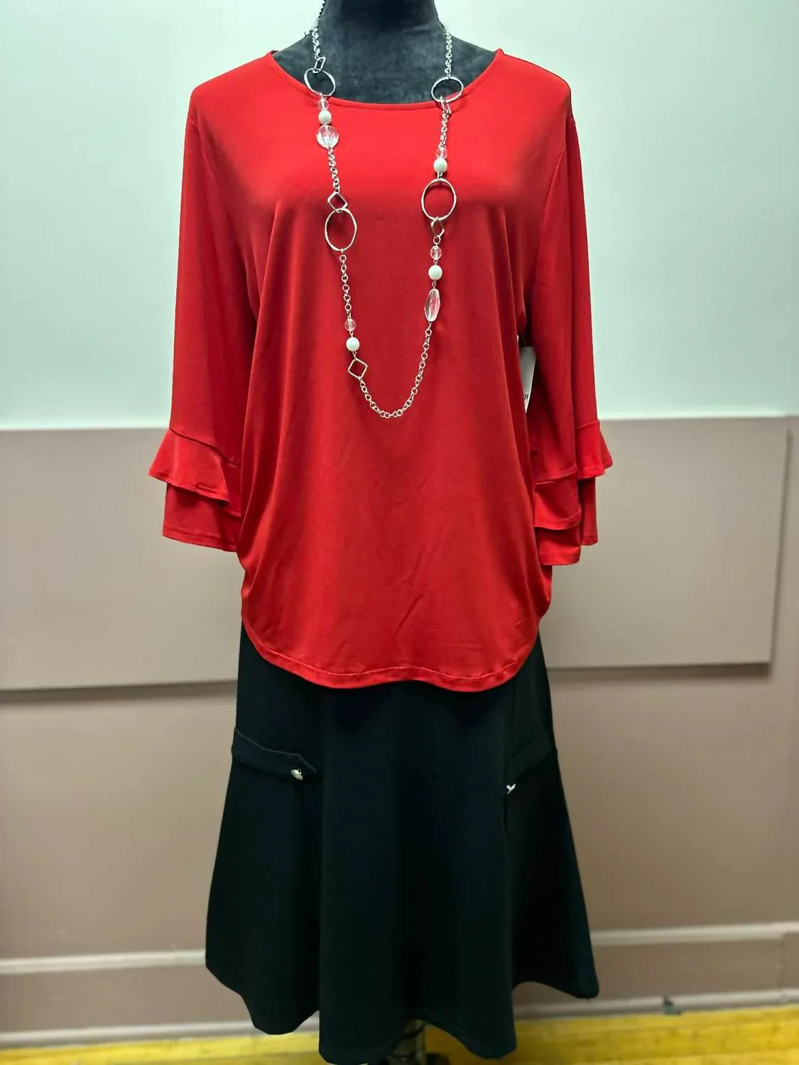 Women's Ruffle 3/4 Sleeve Blouse