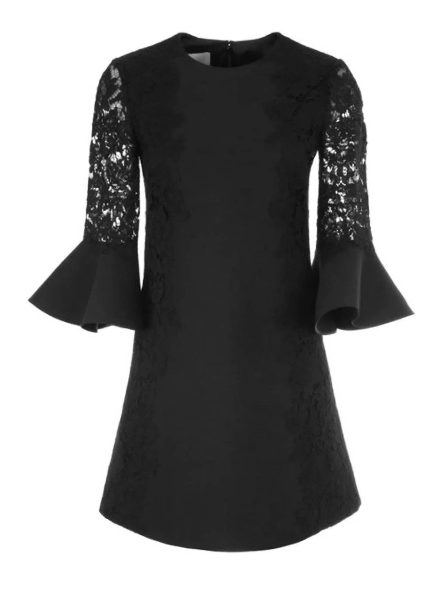 Spitzenkleid mit Rundhalsausschnitt