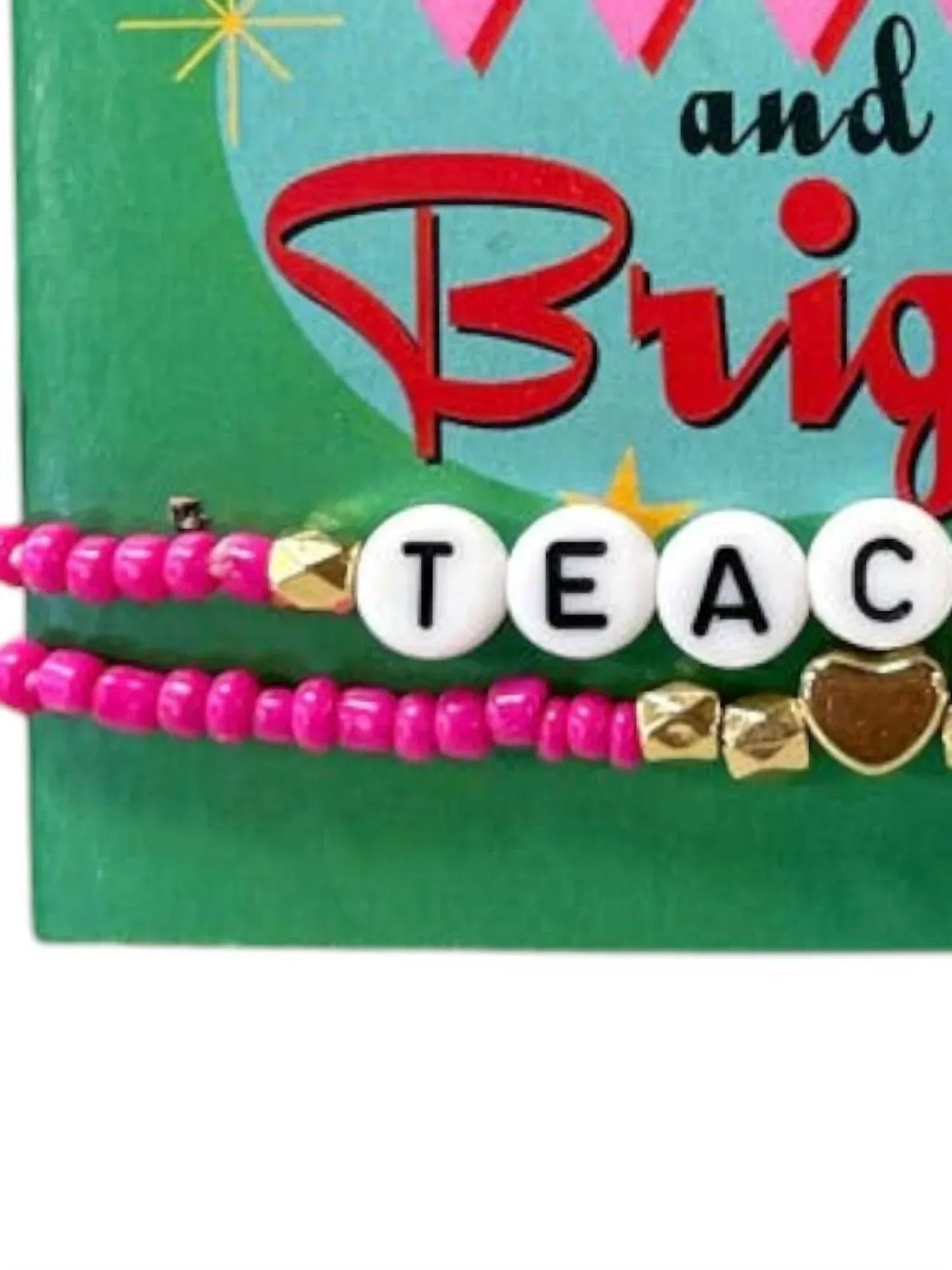 Weihnachtliches Armband-Geschenkset für Lehrerinnen: Fröhlich & Strahlend