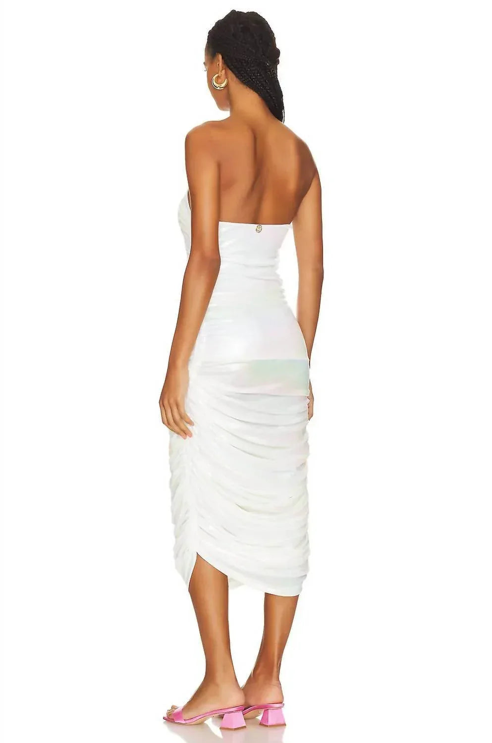 Roxane Iridescentes Cocktailkleid mit Raffungen