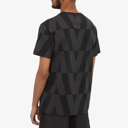 T-Shirt mit tonalem optischen Logo