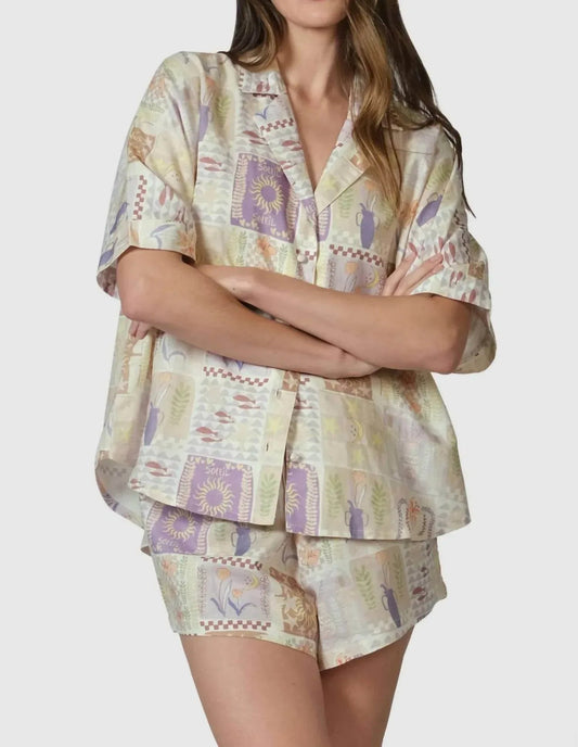 Tropez Oversized-Hemd mit Knöpfen