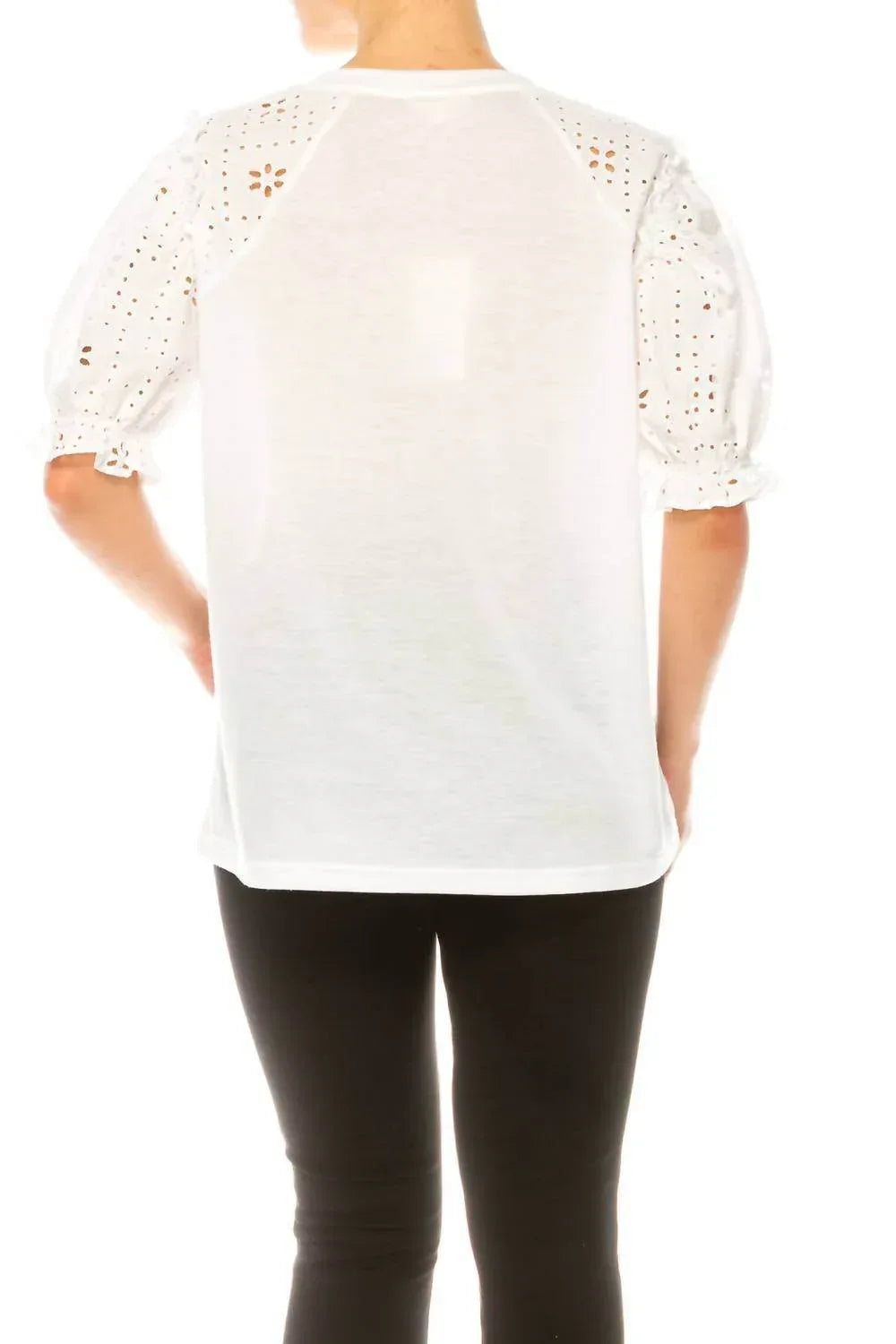 Eyelet Sleeve Raglan T-shirt