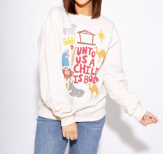 Uns ist ein Kind geboren Sweatshirt