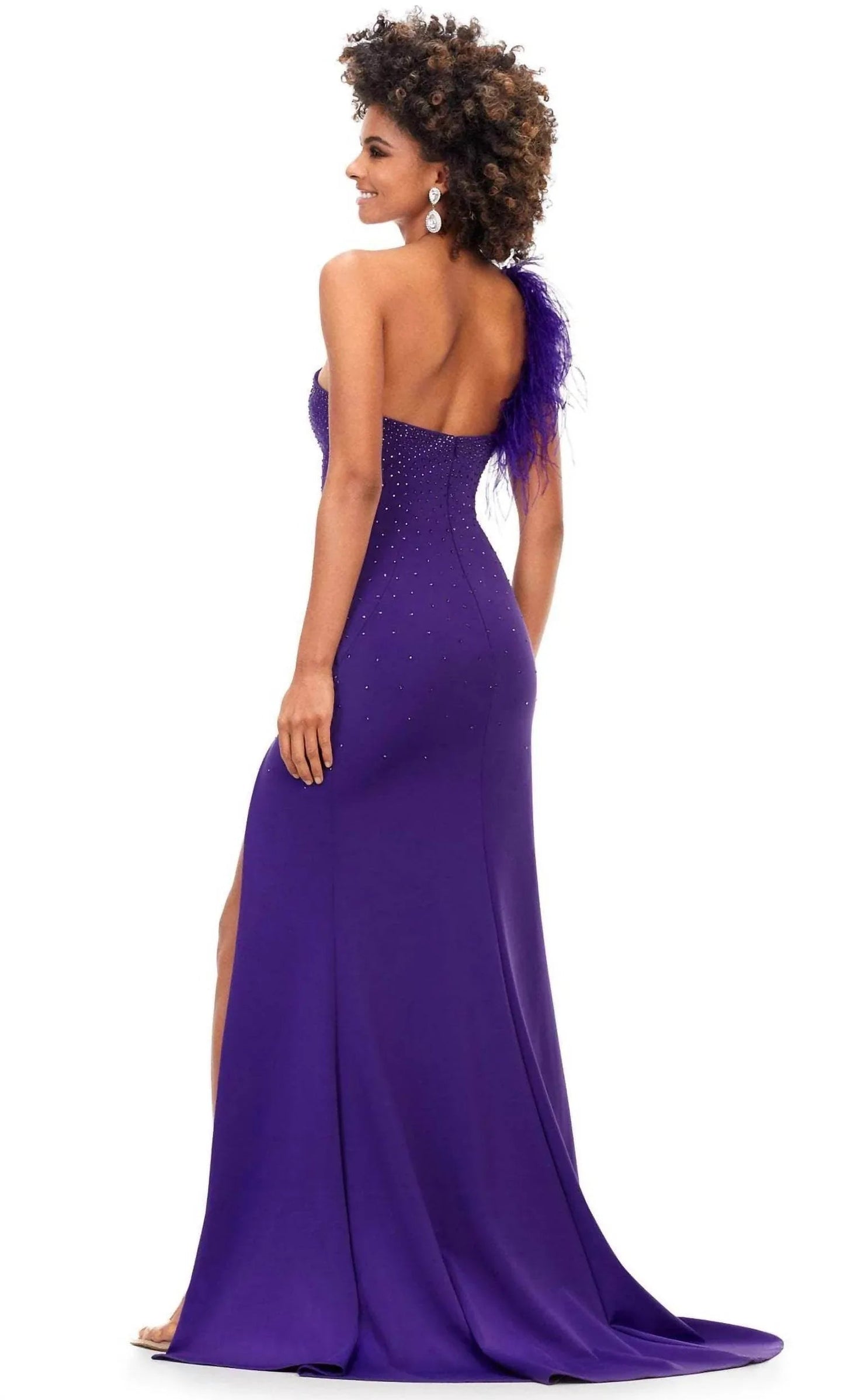 One-Shoulder-Abschlussballkleid