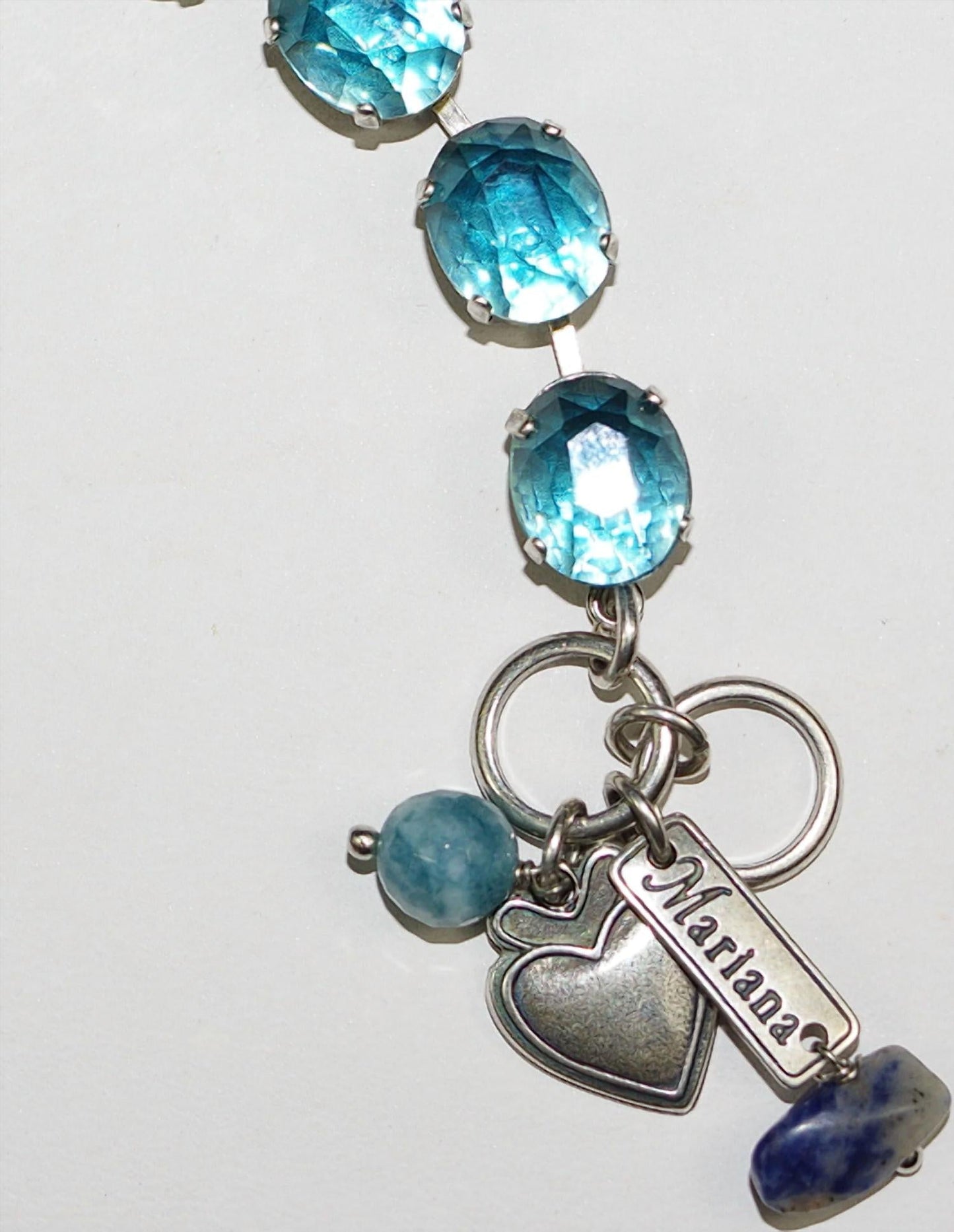 Women's Faceted Clear Bracelet