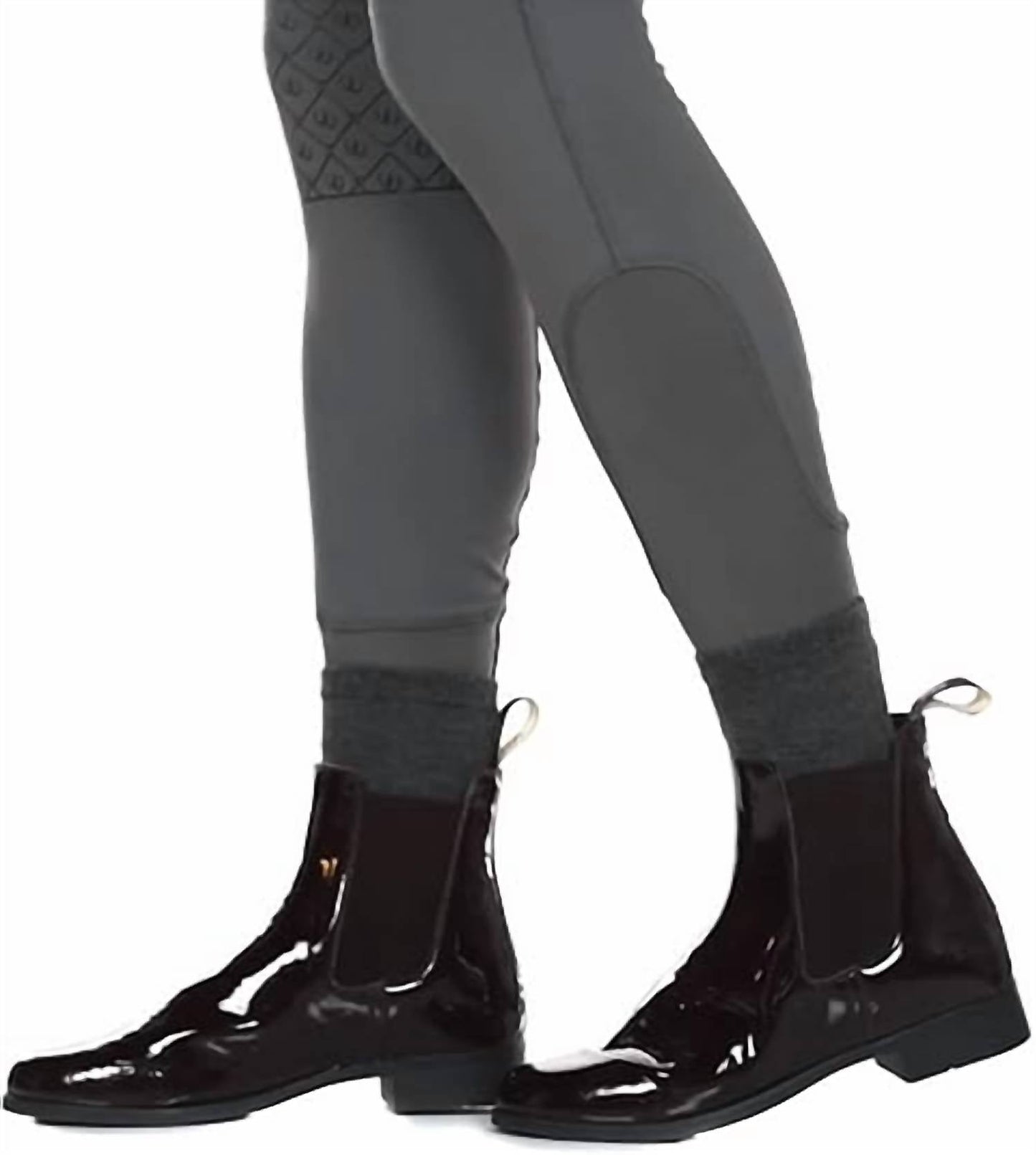 Kinder-Lackleder-Jodhpurstiefel