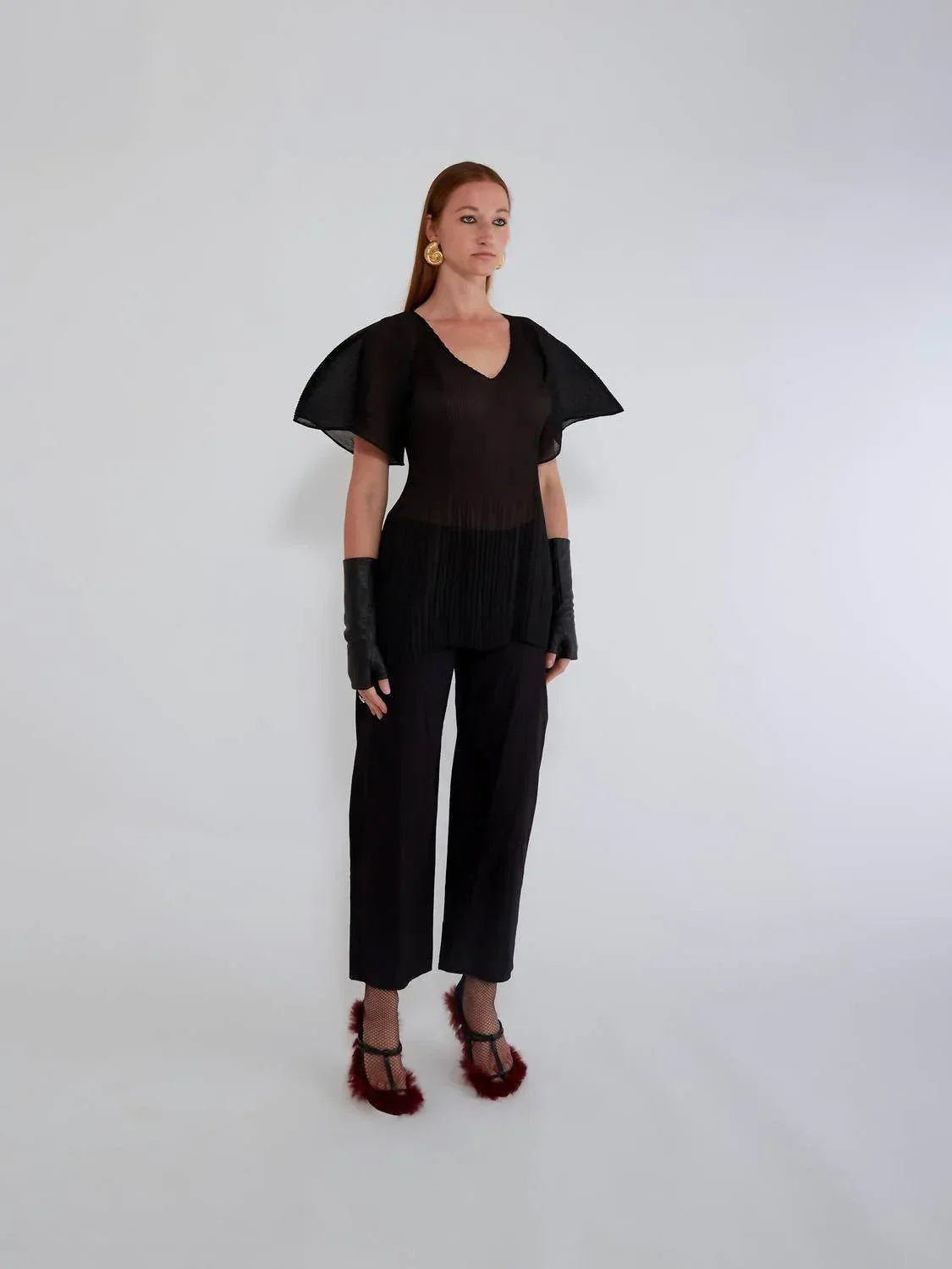 Medusa V Neck Top