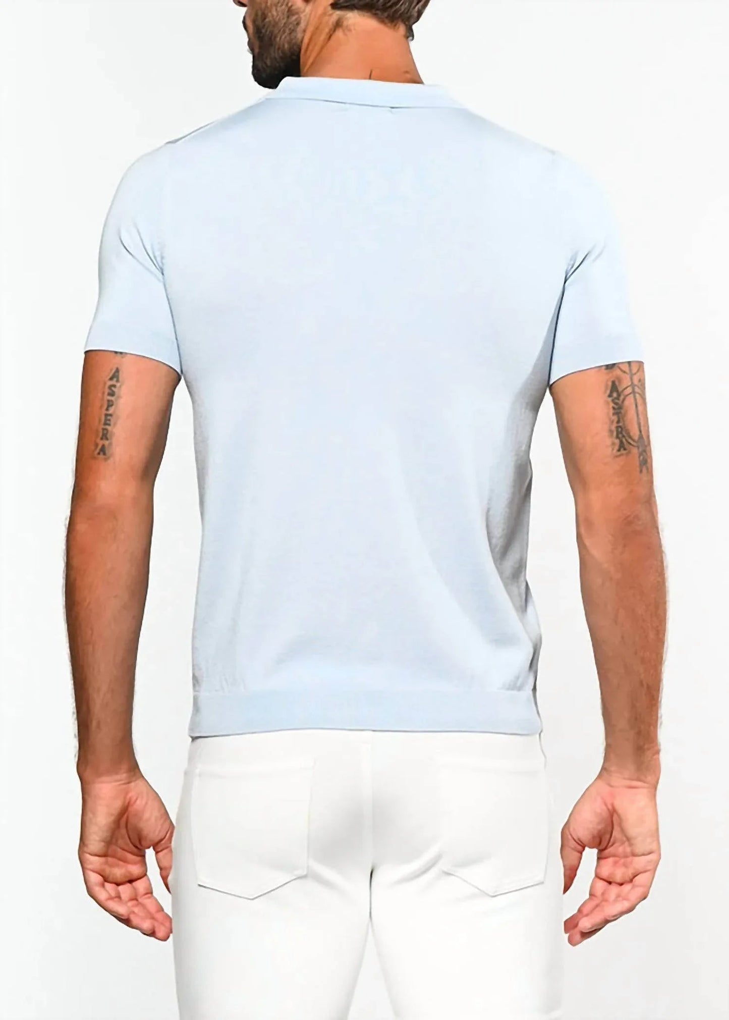 3-button Knit Polo Shirt
