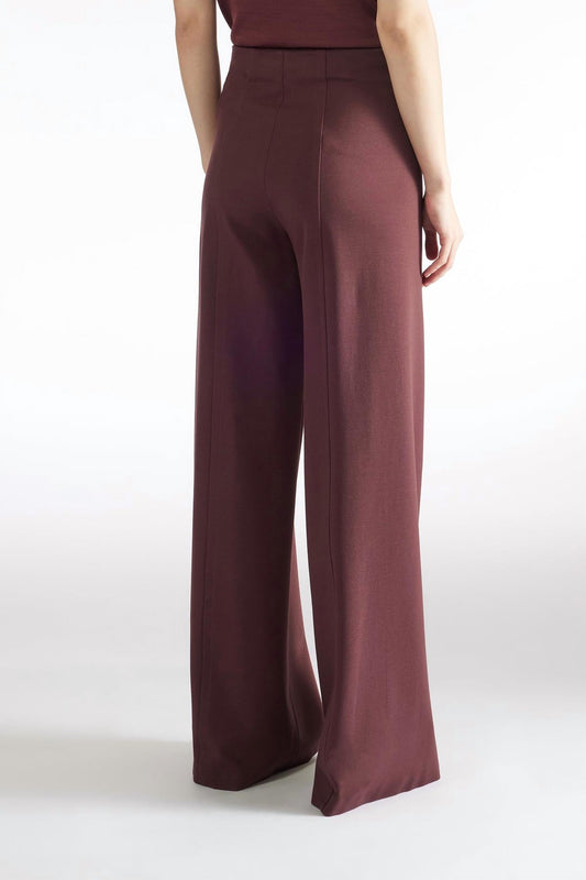 Solid Wide Leg Knit Trouser