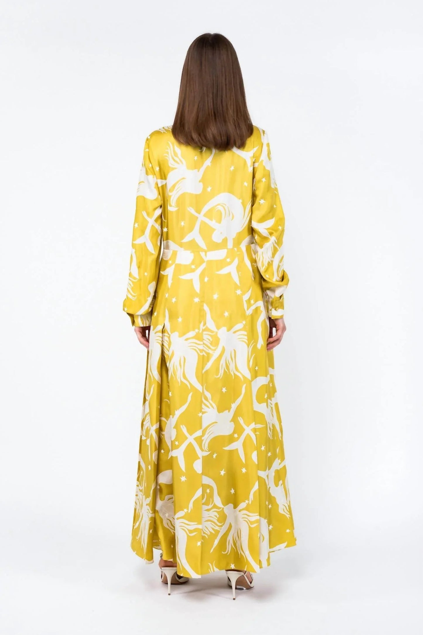 Printed Silk Twill Dress