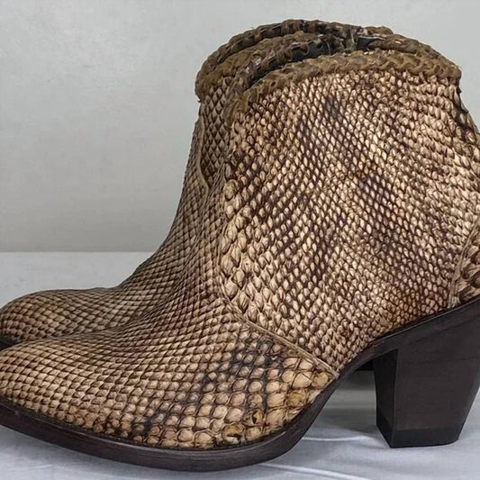 Women's Kyra Exotic High Heel Ankle Boots