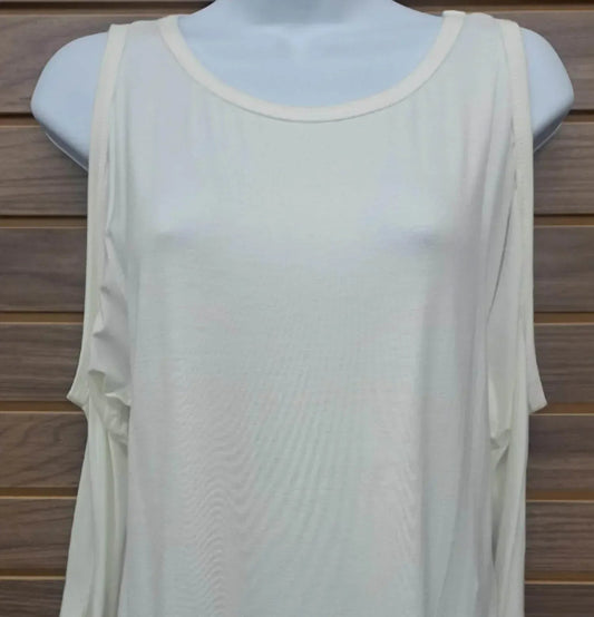 Damen-Top mit Cold-Shoulder und 3/4-Ärmeln