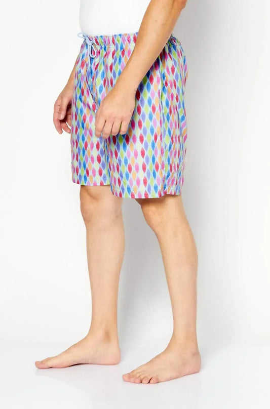 Abstract Print Swim Trunks
