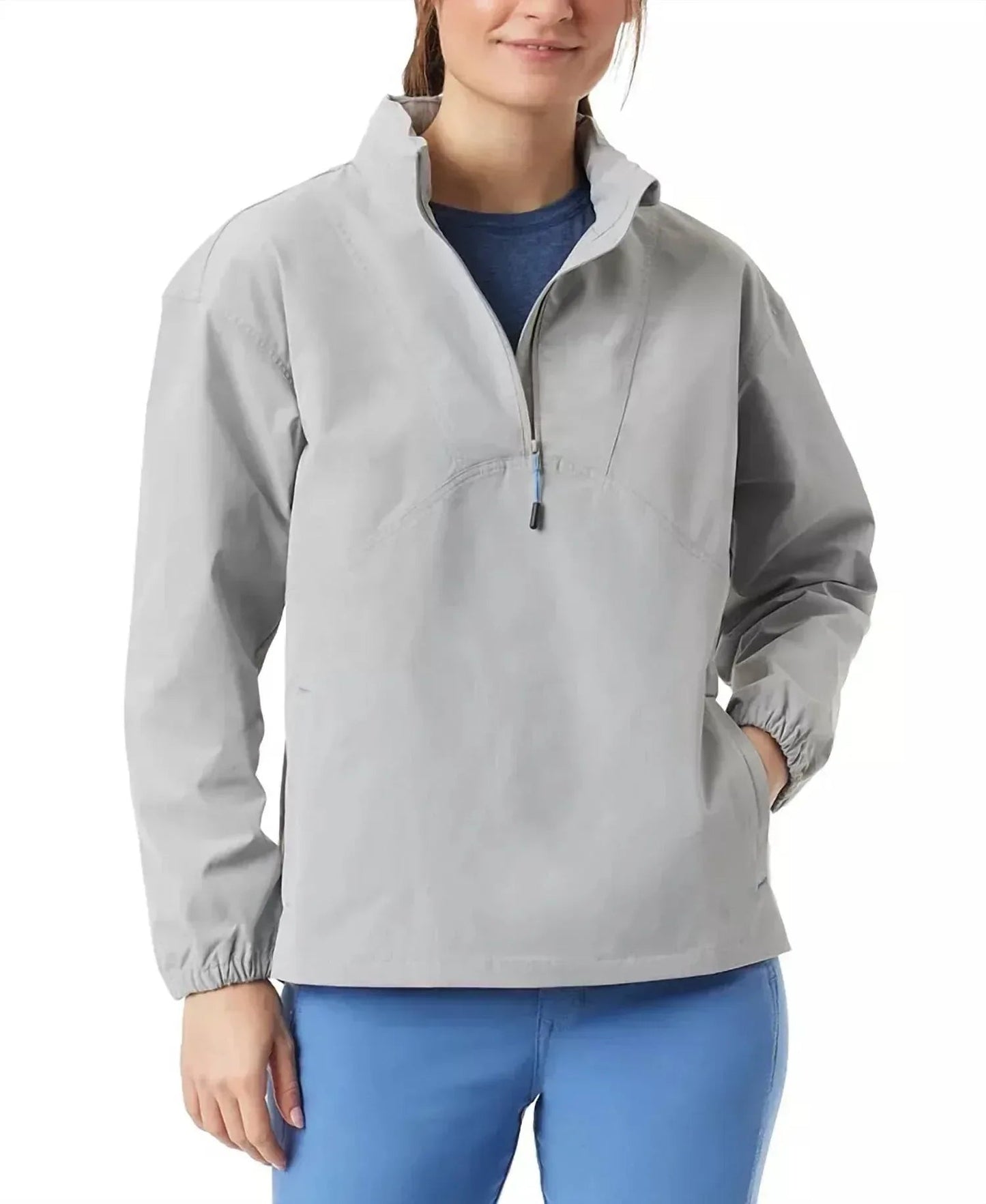 Women's Ripstop Stow-able Half-zip Jacket