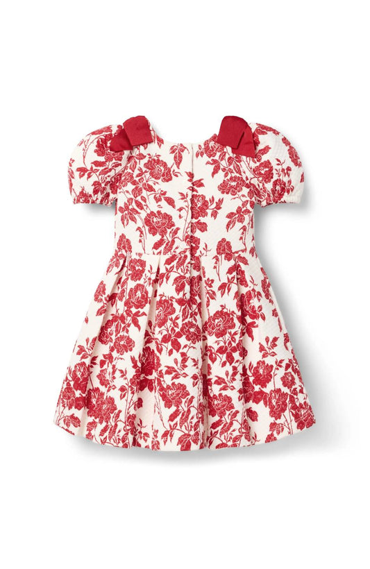 Gestepptes Blumenkleid für Mädchen