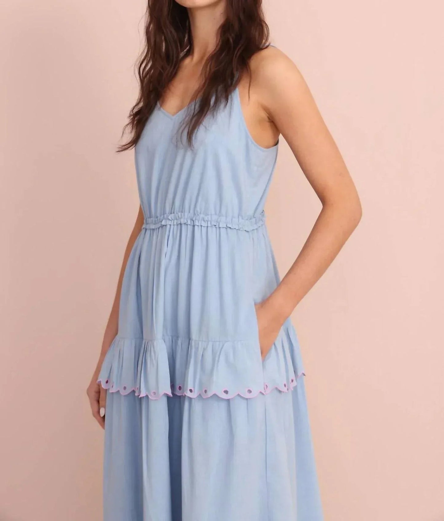 Feuerrotes Maxikleid