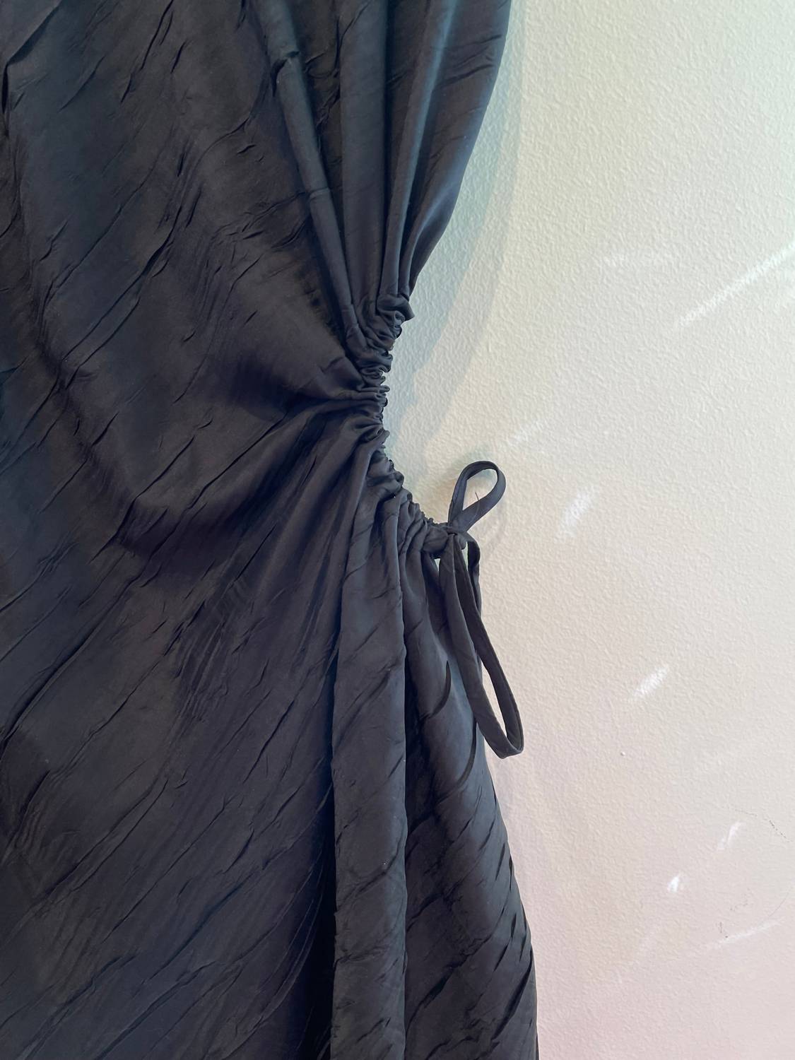 GATHERED CUTOUT MAXI DRESS