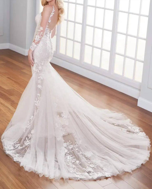 Catalina Schiffli Lace Appliqué Wedding Dress