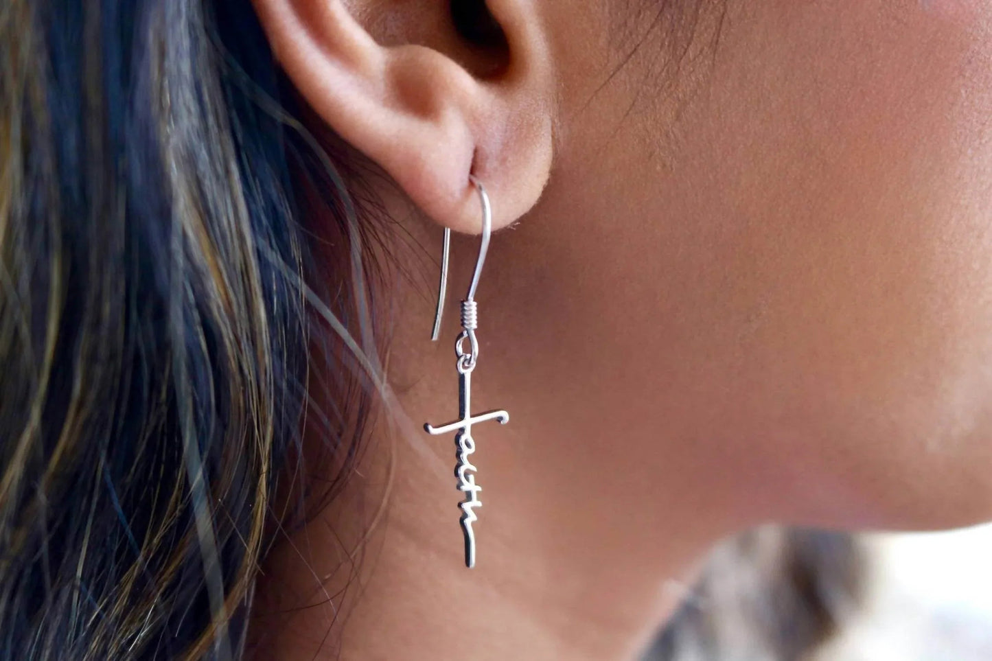 Women's Faith Dangle Earrings