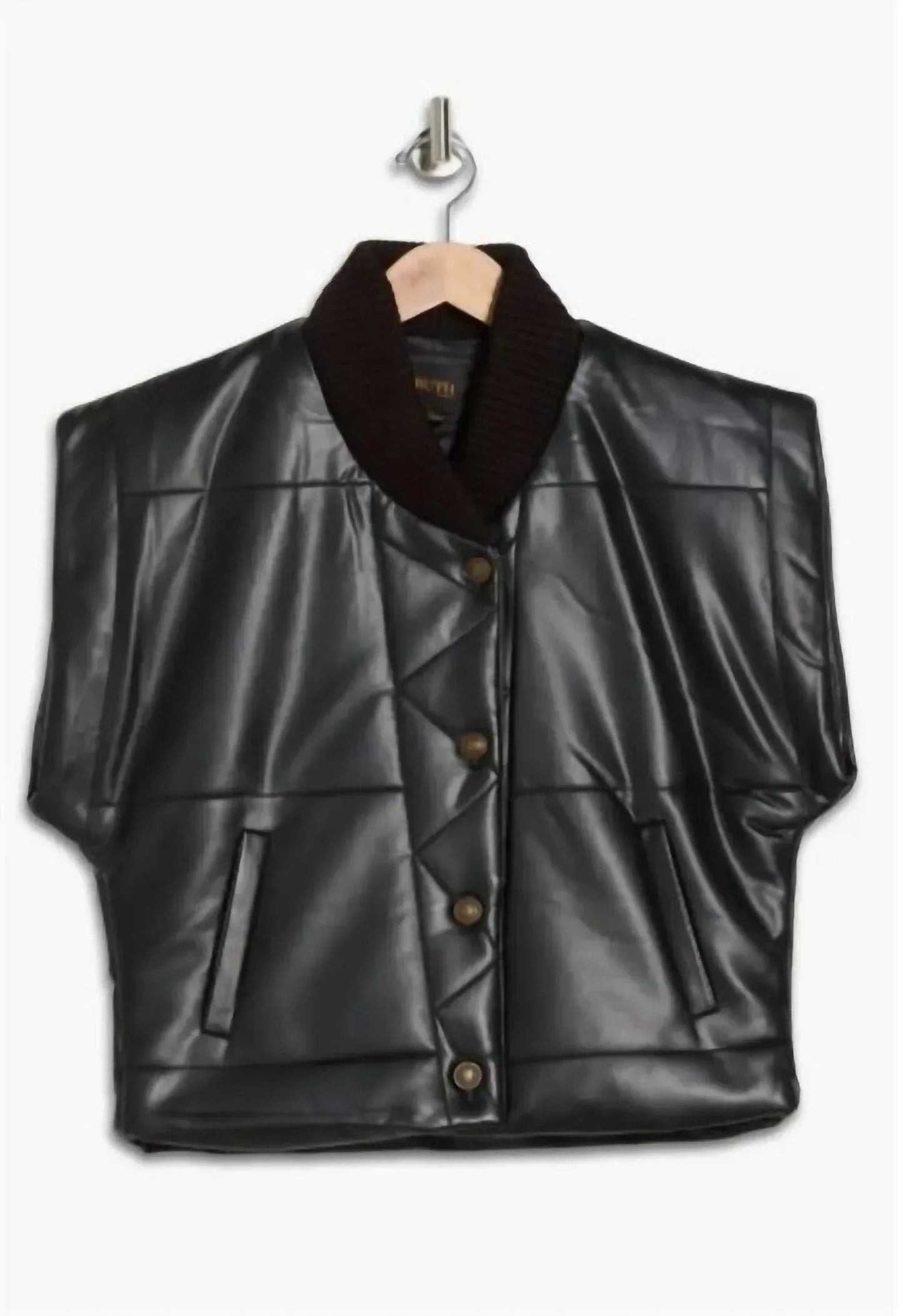 Faux Leather Vest