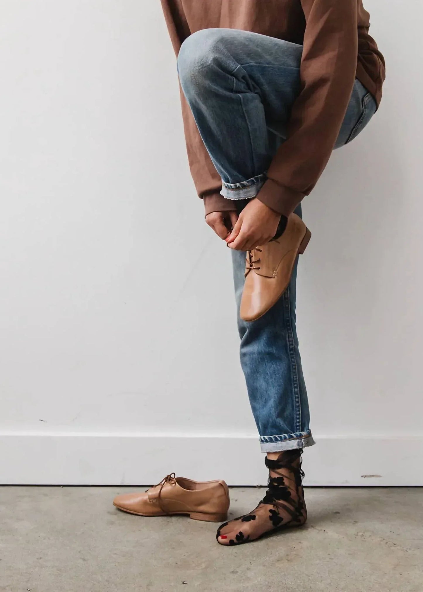 Unisex - Square Toe Vegetable-tanned Leather Shoes