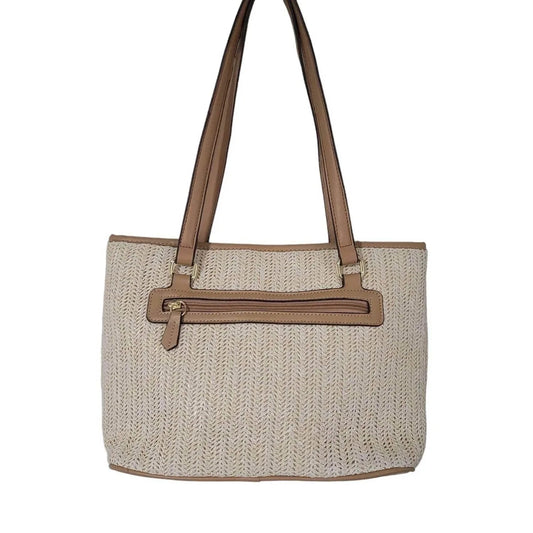 Classic Straw Satchel Bag