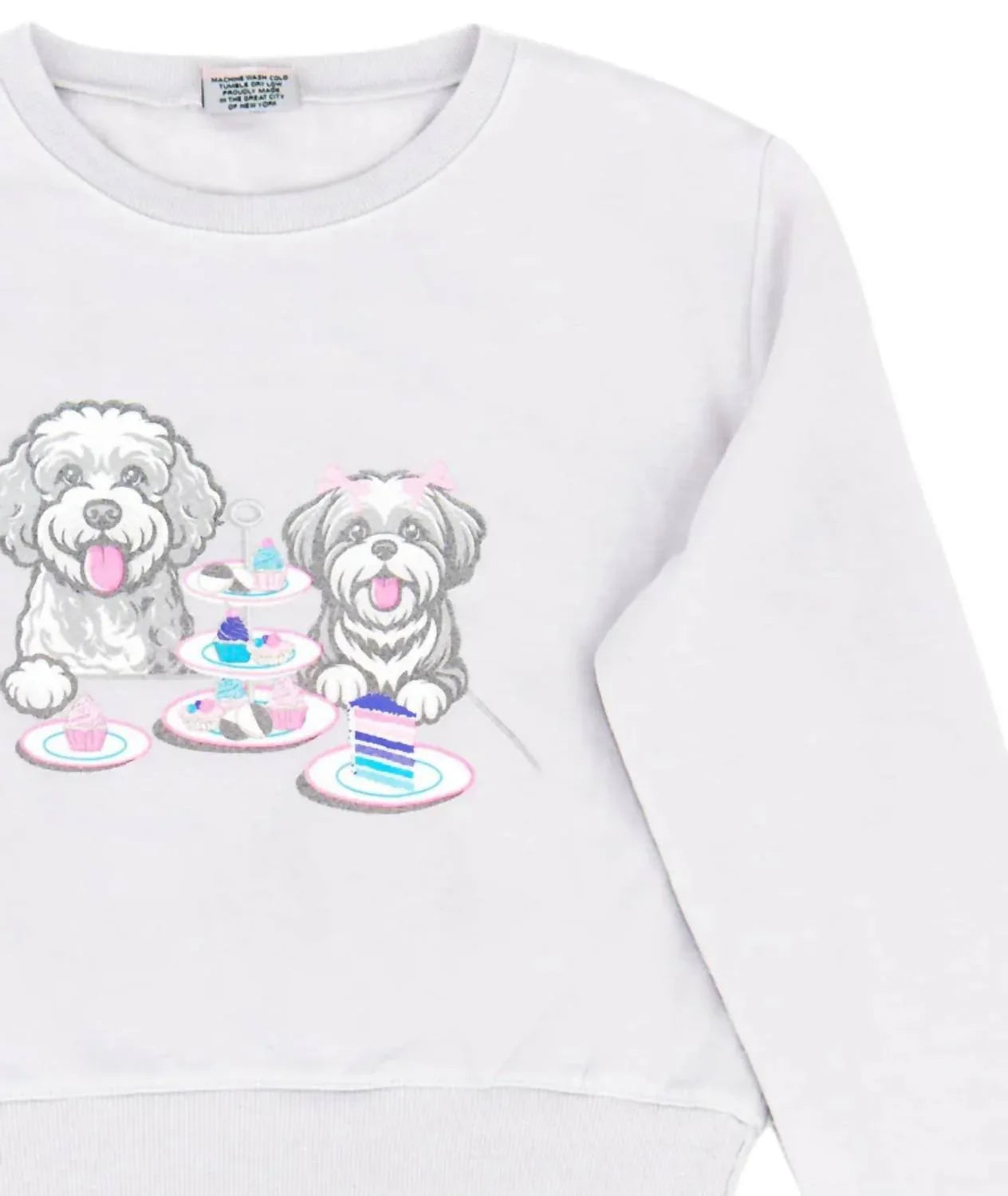 Mädchen Hündchen Party Sweatshirt