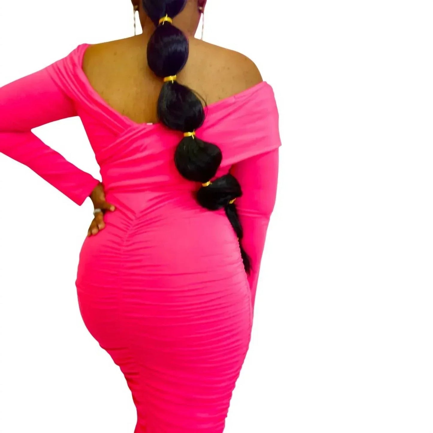 Off Shoulder Band Dress - Plus