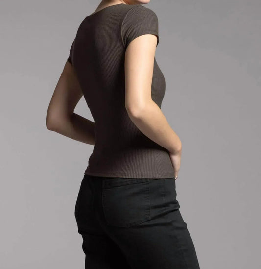 Charlene Ribbed Top
