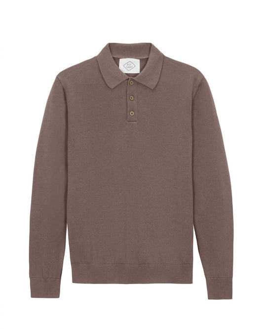Feather Long Sleeve Polo