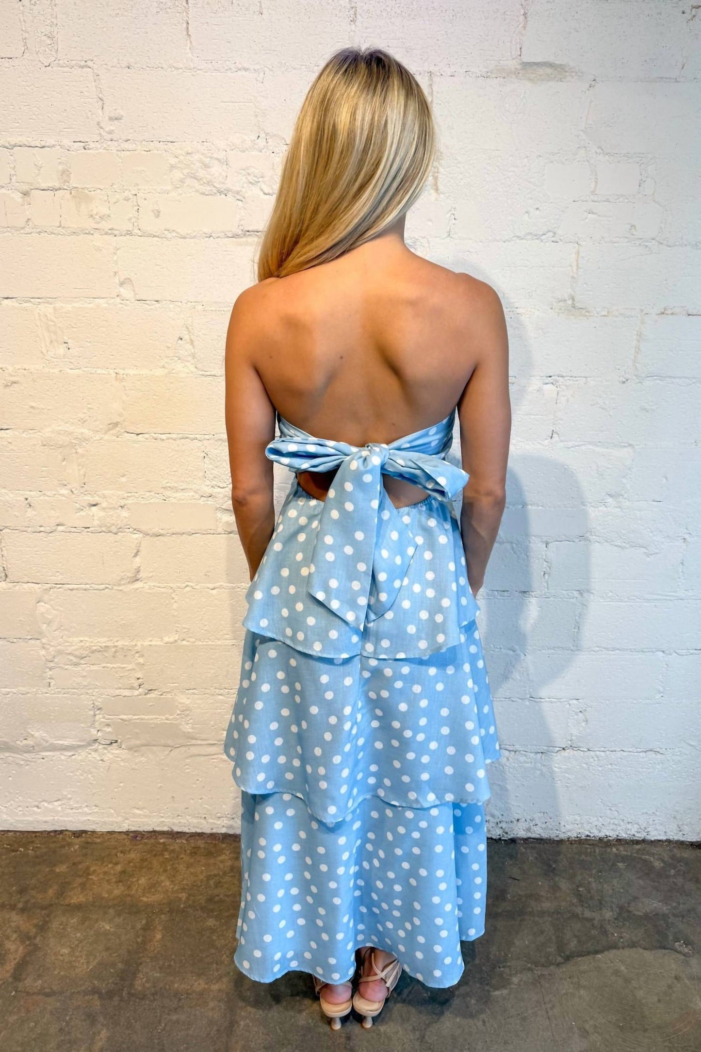 Cindy trägerloses Maxikleid
