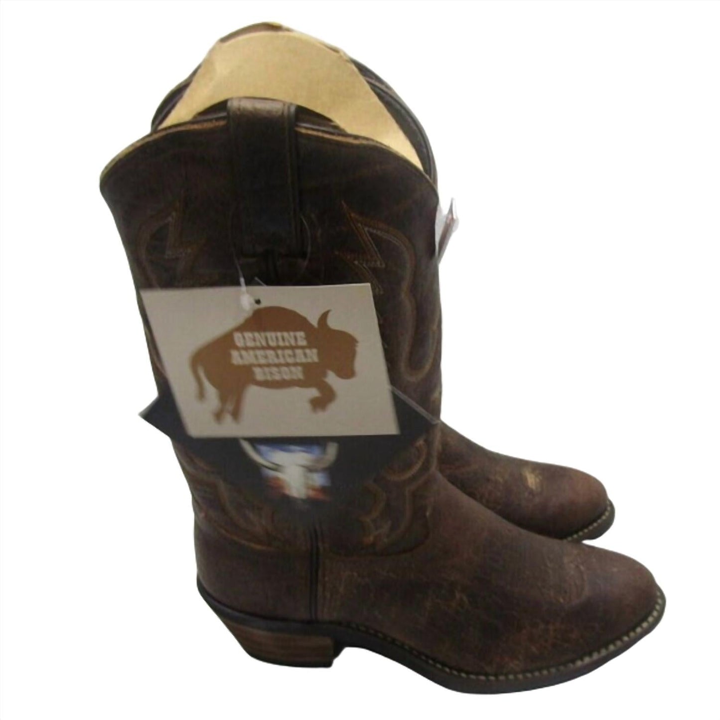 Westernstiefel aus Bisonleder für Herren