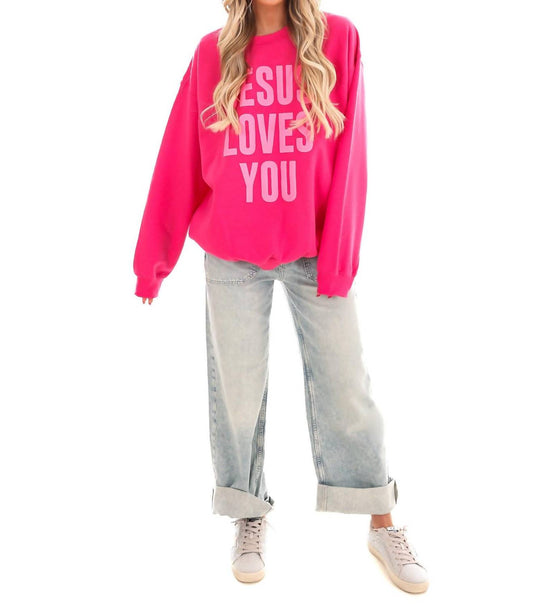 Jesus liebt dich Sweatshirt