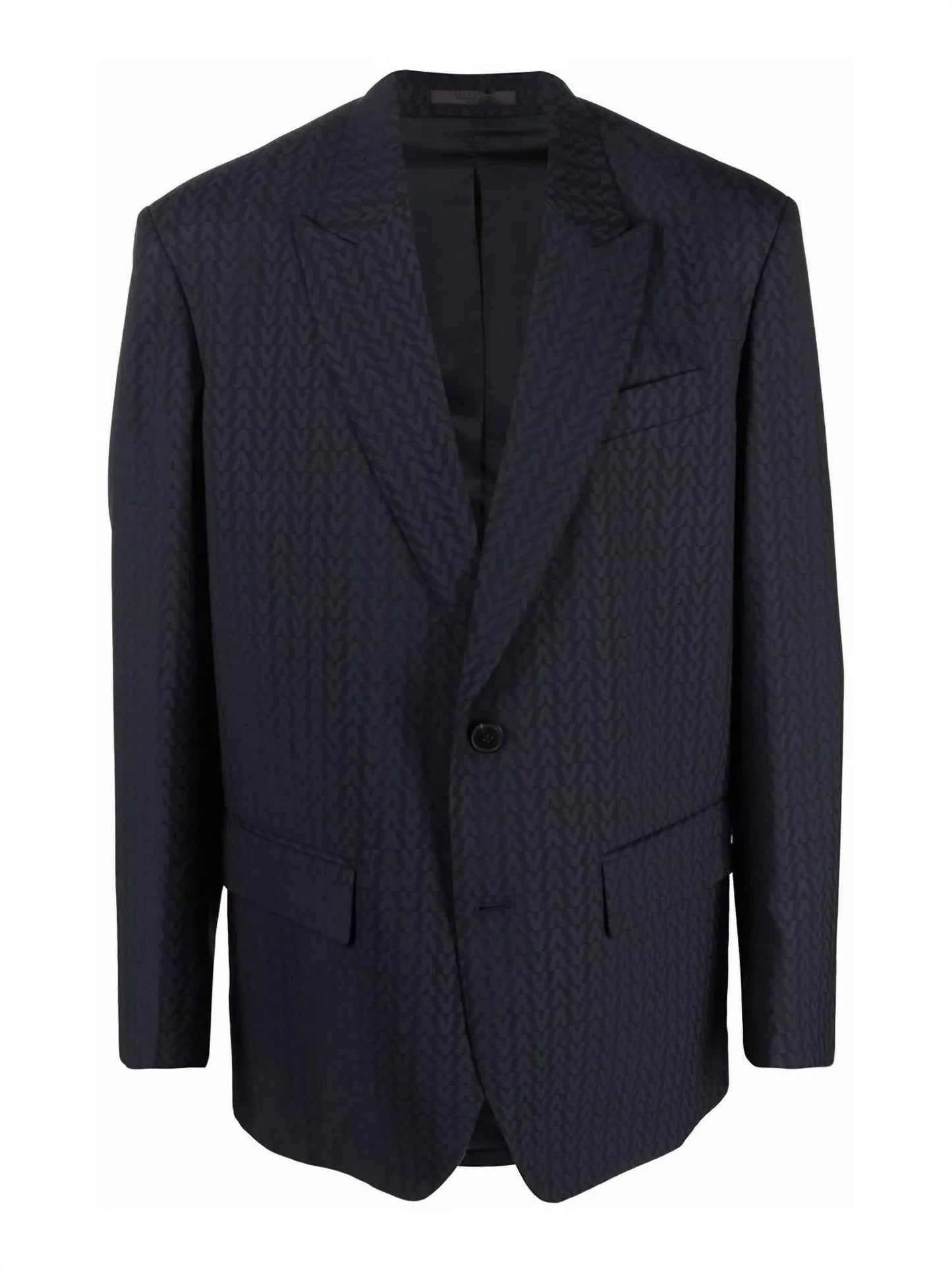 Monogramm-Jacke aus Jacquard-Wolle