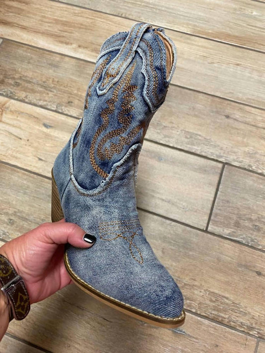 Women's Denim Booties