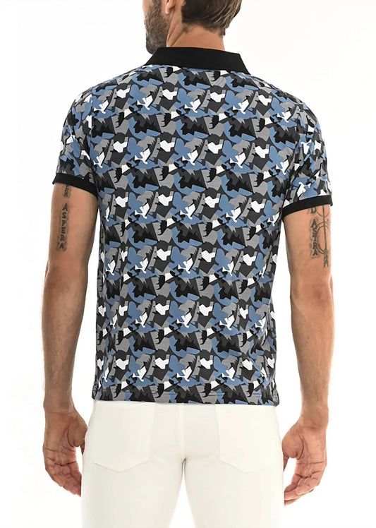 Geo Camo Polo Shirt