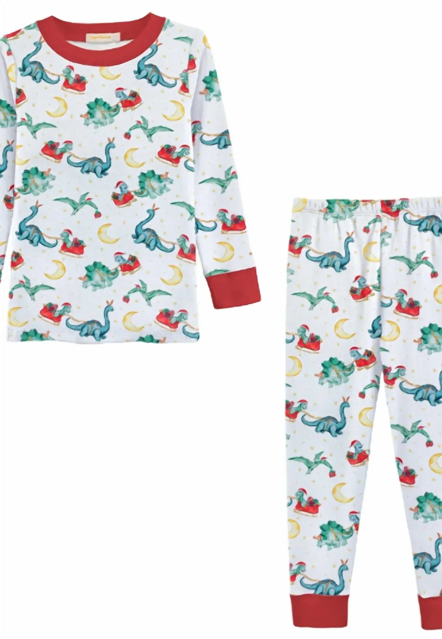 Boy's Dino Clause Printed Kid Pajama Set