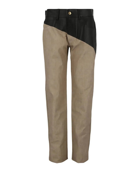 Colorblock Cotton Pants