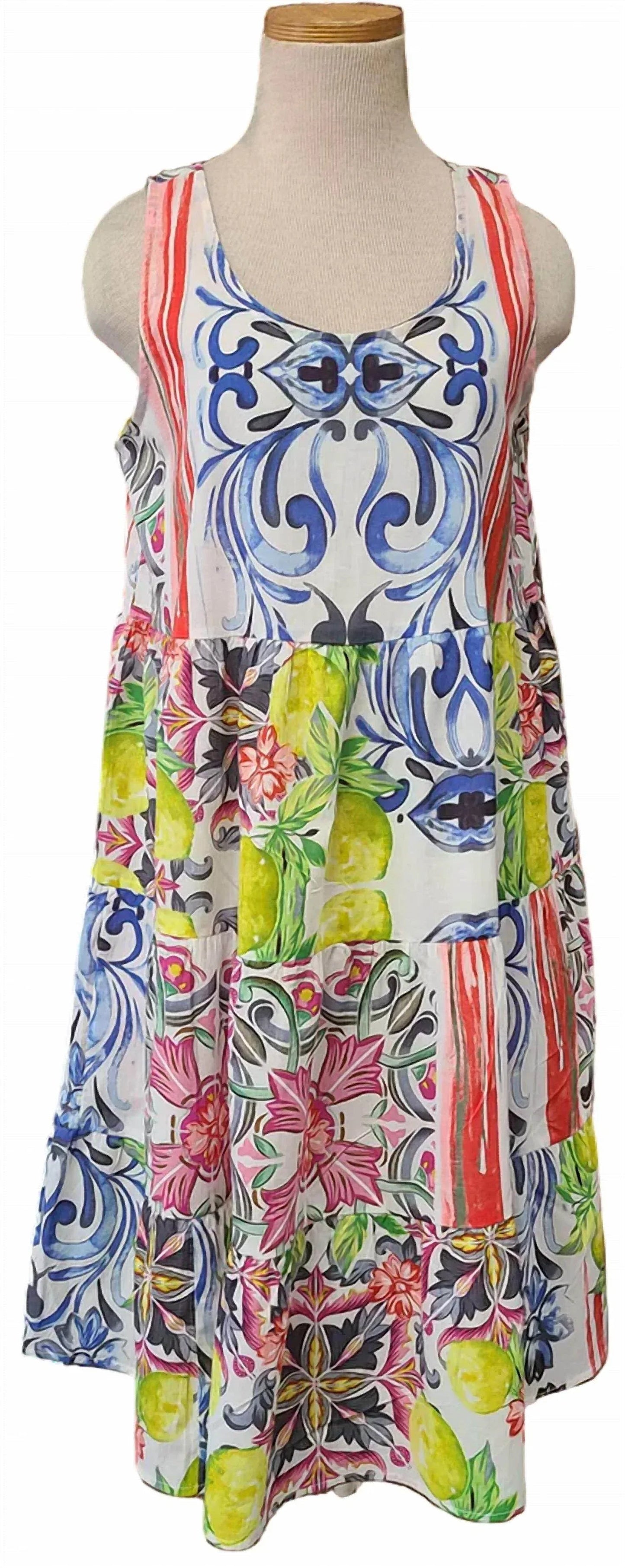 Kleid mit Zitronenmuster