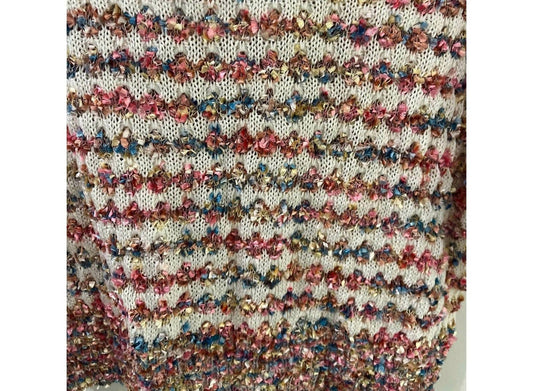 Women's Knit Sweater With Pearl Buttons