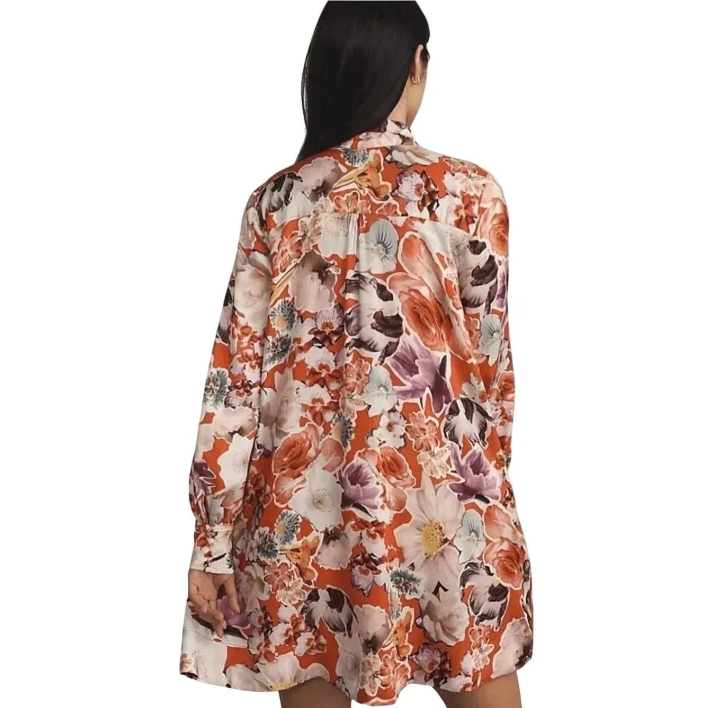 The Caroline Tie Neck Mini Dress