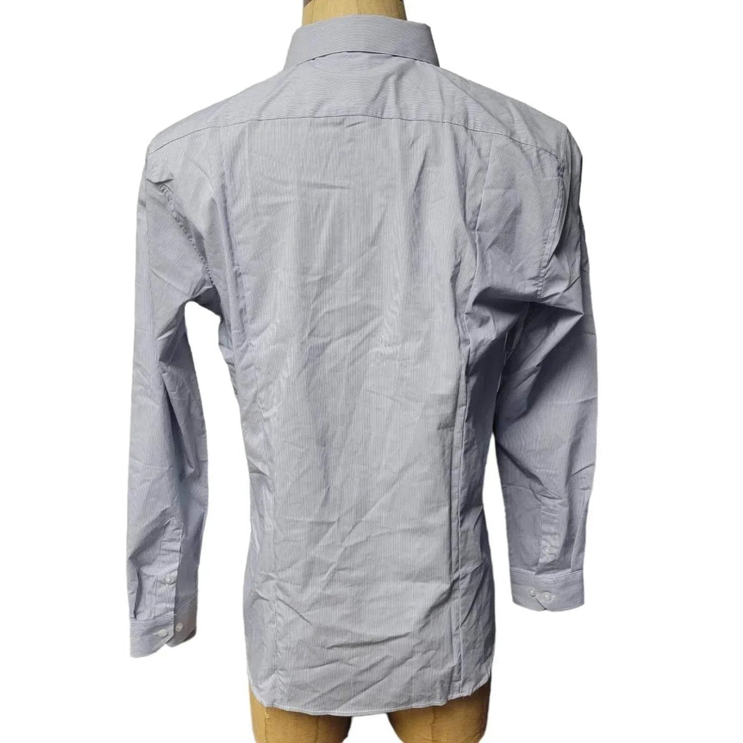 Men's Long Sleeve Slim Fit Striped Shirt