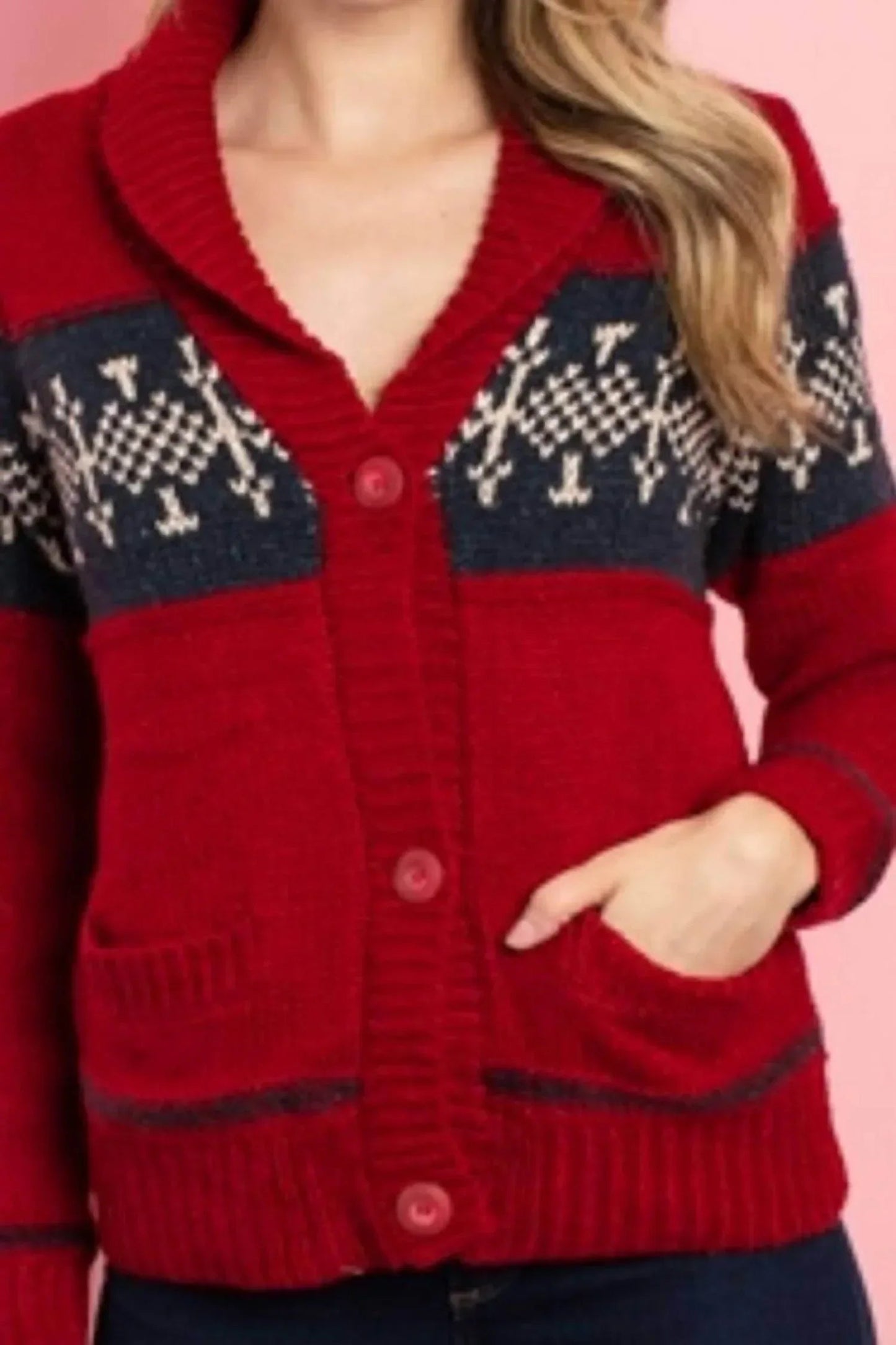 Pockets Button Down Sweater