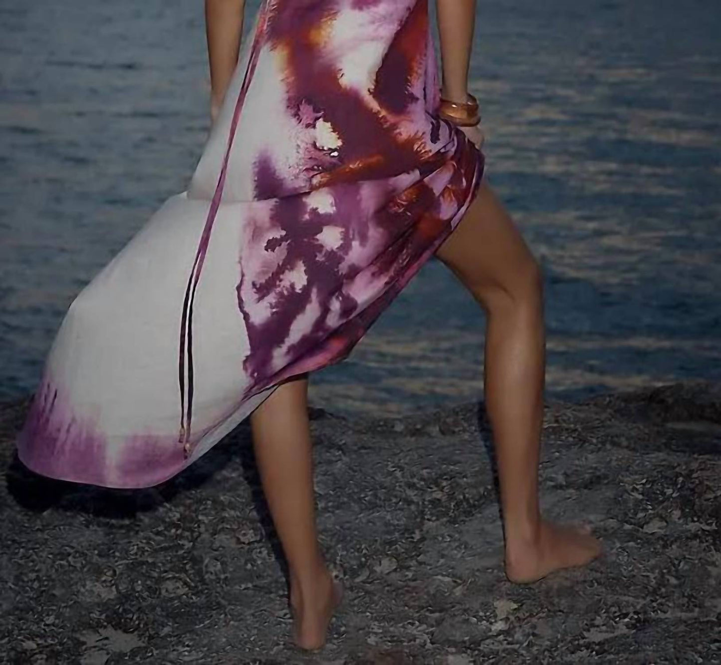 Halter Linen-cotton Maxi Dress